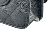 シャネル CHANEL マトラッセ チェーンウォレット A33814 26番台 ブラック ゴールド金具 キャビアスキン レディース ショルダーバッグ