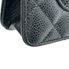 シャネル CHANEL マトラッセ チェーンウォレット A33814 26番台 ブラック ゴールド金具 キャビアスキン レディース ショルダーバッグ
