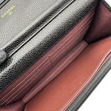シャネル CHANEL マトラッセチェーンウォレット ブラック キャビアスキン レディース ショルダーバッグ