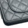 シャネル CHANEL マトラッセチェーンウォレット ブラック キャビアスキン レディース ショルダーバッグ
