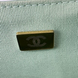 シャネル CHANEL マトラッセチェーンショルダー ミントグリーン ゴールド金具 ラムスキン レディース ショルダーバッグ