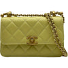 シャネル CHANEL マトラッセ チェーンショルダー AP2289 イエロー ゴールド金具 カーフスキン レディース ショルダーバッグ