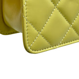 シャネル CHANEL マトラッセ チェーンショルダー AP2289 イエロー ゴールド金具 カーフスキン レディース ショルダーバッグ