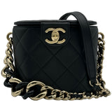 シャネル CHANEL マトラッセバニティ AS1355 29番台 ブラック ラムスキン レディース ショルダーバッグ
