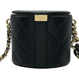 シャネル CHANEL マトラッセバニティ AS1355 29番台 ブラック ラムスキン レディース ショルダーバッグ