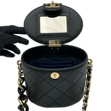 シャネル CHANEL マトラッセバニティ AS1355 29番台 ブラック ラムスキン レディース ショルダーバッグ