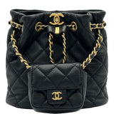 シャネル CHANEL マトラッセ ミニバックパック AS3947 ブラック ゴールド金具 ラムスキン レディース リュック・デイパック