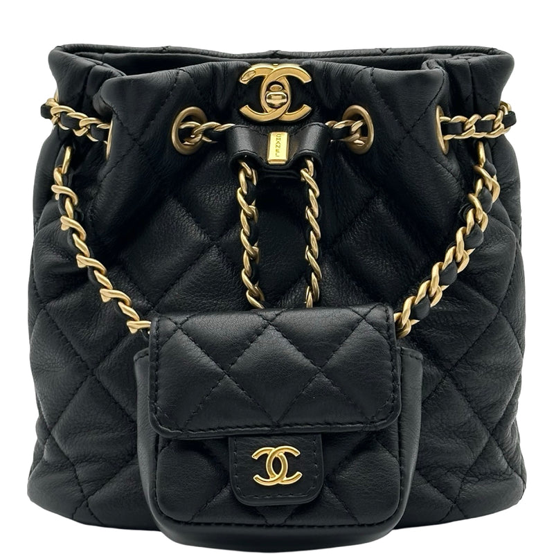 シャネル CHANEL マトラッセ ミニバックパック AS3947 ブラック
