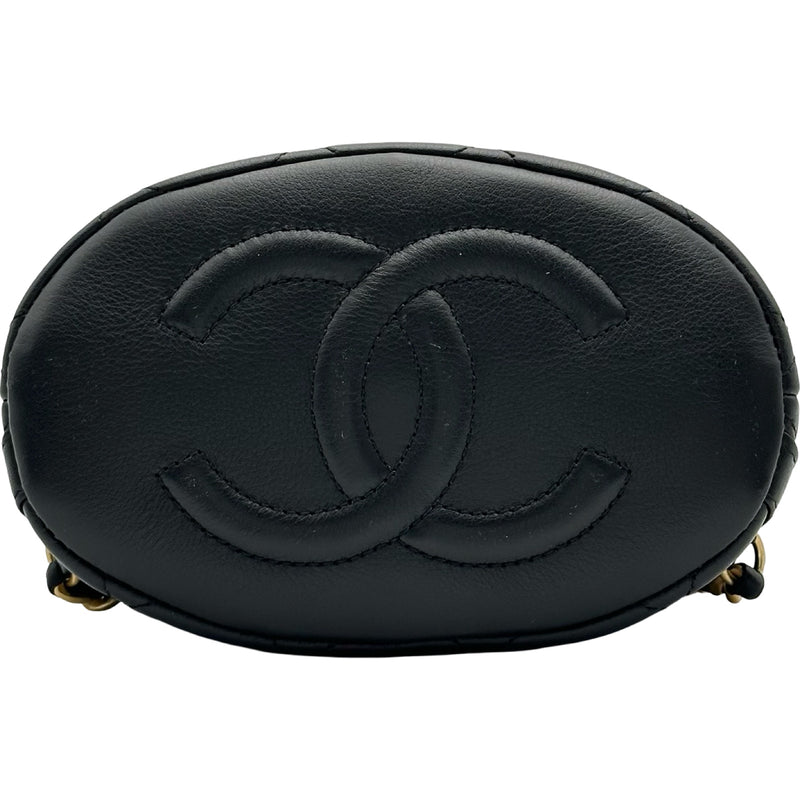 シャネル CHANEL マトラッセ ミニバックパック AS3947 ブラック