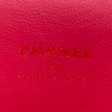 シャネル CHANEL マトラッセミニバニティ ピンク ゴールド金具 ラムスキン レディース ショルダーバッグ