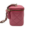 シャネル CHANEL マトラッセミニバニティ ピンク ゴールド金具 ラムスキン レディース ショルダーバッグ