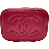 シャネル CHANEL マトラッセミニバニティ ピンク ゴールド金具 ラムスキン レディース ショルダーバッグ