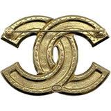 シャネル CHANEL ラインストーンブローチ ゴールド メタル/ラインストーン アクセサリー