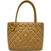 シャネル CHANEL 復刻トート A01804 7番台 ベージュ ゴールド金具 キャビア レディース トートバッグ