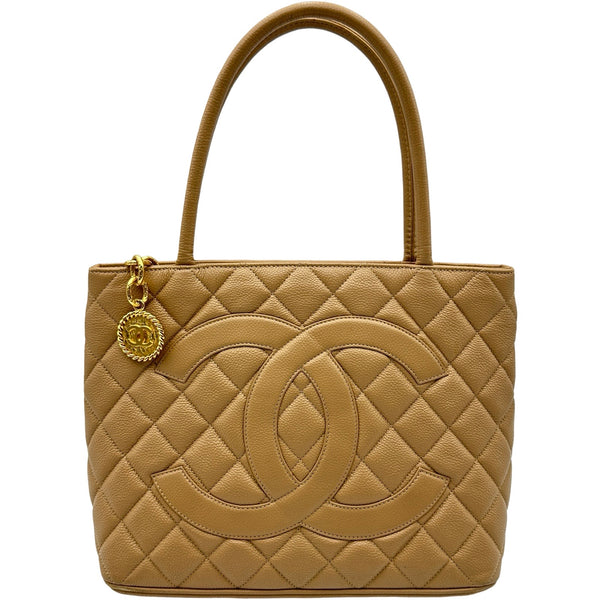シャネル CHANEL 復刻トート A01804 7番台 ベージュ ゴールド金具