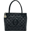 シャネル CHANEL 復刻トート A01804 5番台 ブラック シルバー金具 キャビアスキン レディース トートバッグ