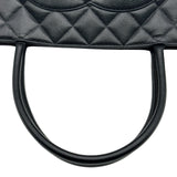 シャネル CHANEL 復刻トート A01804 5番台 ブラック シルバー金具 キャビアスキン レディース トートバッグ