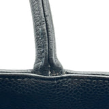 シャネル CHANEL 復刻トート A01804 5番台 ブラック シルバー金具 キャビアスキン レディース トートバッグ