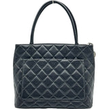 シャネル CHANEL 復刻トート A01804 5番台 ブラック シルバー金具 キャビアスキン レディース トートバッグ