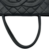シャネル CHANEL 復刻トート A01804 6番台 ブラック シルバー金具 キャビア レディース トートバッグ