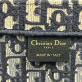 クリスチャン・ディオール Christian Dior ブックトートラージ ネイビー キャンバス レディース トートバッグ