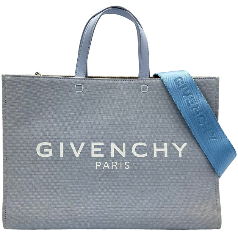 最終値下げ！GIVENCHY ジバンシィ ミニトートバッグ ブルー 水色 ジバンシィ GIVENCHY Gトート ライトブルー キャンバス レディース