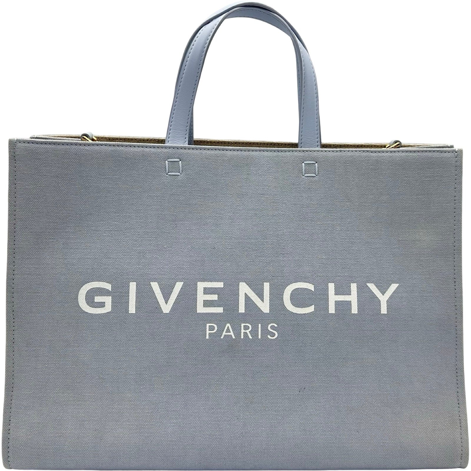 ジバンシィ GIVENCHY Gトート ライトブルー キャンバス レディース