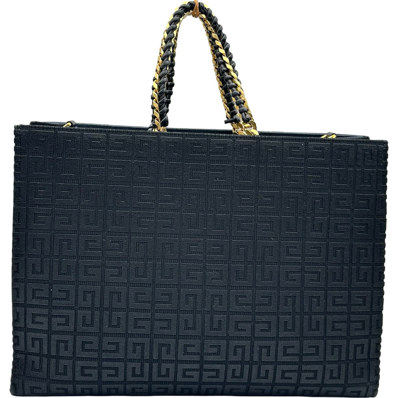ジバンシィ GIVENCHY Gトートミディアムチェーン ブラック キャンバス