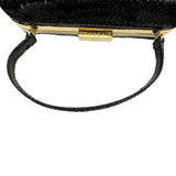ジバンシィ GIVENCHY ハンドバッグ ブラック パイソン レディース ハンドバッグ