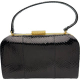 ジバンシィ GIVENCHY ハンドバッグ ブラック パイソン レディース ハンドバッグ