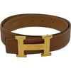 エルメス HERMES コンスタンス ベルト 65cm 〇X刻印 ゴールド ゴールド金具 クシュベル レディース ベルト