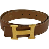 エルメス HERMES コンスタンス ベルト 65cm 〇X刻印 ゴールド ゴールド金具 クシュベル レディース ベルト