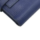エルメス HERMES ケリーウォレット ミディアム C刻印 ブルーアンクル シェーブル レディース 二つ折り財布