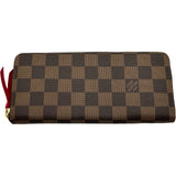 ルイ・ヴィトン LOUIS VUITTON ポルトフォイユ・クレマンス N60534 ブラウン ダミエ ユニセックス 長財布