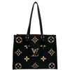 ルイ・ヴィトン LOUIS VUITTON オンザゴーMM M45495 ノワール/ベージュ モノグラム・アンプラント レディース トートバッグ
