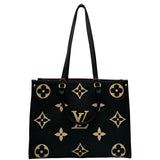 ルイ・ヴィトン LOUIS VUITTON オンザゴーMM M45495 ノワール/ベージュ モノグラム・アンプラント レディース トートバッグ