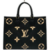 ルイ・ヴィトン LOUIS VUITTON オンザゴーMM M45495 ノワール/ベージュ モノグラム・アンプラント レディース トートバッグ