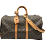 ルイ・ヴィトン LOUIS VUITTON キーポル・バンドリエール45 M41418 ブラウン モノグラムキャンバス ユニセックス ボストンバッグ