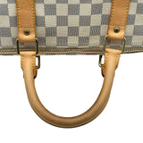 ルイ・ヴィトン LOUIS VUITTON キーポル・バンドリエール55 N41429 ホワイト アズール ユニセックス ボストンバッグ
