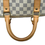ルイ・ヴィトン LOUIS VUITTON キーポル・バンドリエール55 N41429 ホワイト アズール ユニセックス ボストンバッグ