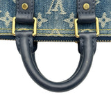 ルイ・ヴィトン LOUIS VUITTON キーポルXS NIGOコラボ M81011 ブルー モノグラム・デニム メンズ ショルダーバッグ