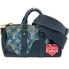 ルイ・ヴィトン LOUIS VUITTON キーポルXS NIGOコラボ M81011 ブルー モノグラム・デニム メンズ ショルダーバッグ