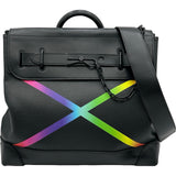 ルイ・ヴィトン LOUIS VUITTON スティーマーPM M30339 ノワール/レインボー タイガ・レザー メンズ ハンドバッグ