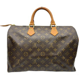 ルイ・ヴィトン LOUIS VUITTON スピーディ35 M41524 ブラウン モノグラムキャンバス ユニセックス ハンドバッグ