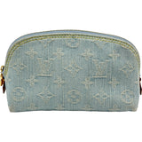 ルイ・ヴィトン LOUIS VUITTON ポシェット・コスメティック M83616 ブルー モノグラム・デニム レディース ポーチ