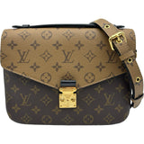 ルイ・ヴィトン LOUIS VUITTON ポシェット・メティスMM M44876 ブラウン モノグラム・リバース レディース ショルダーバッグ