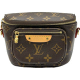 ルイ・ヴィトン LOUIS VUITTON ミニバムバッグ M82335 ブラウン モノグラム・キャンバス レディース ショルダーバッグ