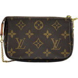 ルイ・ヴィトン LOUIS VUITTON ミニポシェット・アクセソワール M58009 ブラウン モノグラムキャンバス レディース ショルダーバッグ