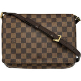 ルイ・ヴィトン LOUIS VUITTON ミュゼット・タンゴ ショート N51255 ブラウン ダミエ・エベヌ レディース ショルダーバッグ