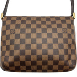 ルイ・ヴィトン LOUIS VUITTON ミュゼット・タンゴ ショート N51255 ブラウン ダミエ・エベヌ レディース ショルダーバッグ
